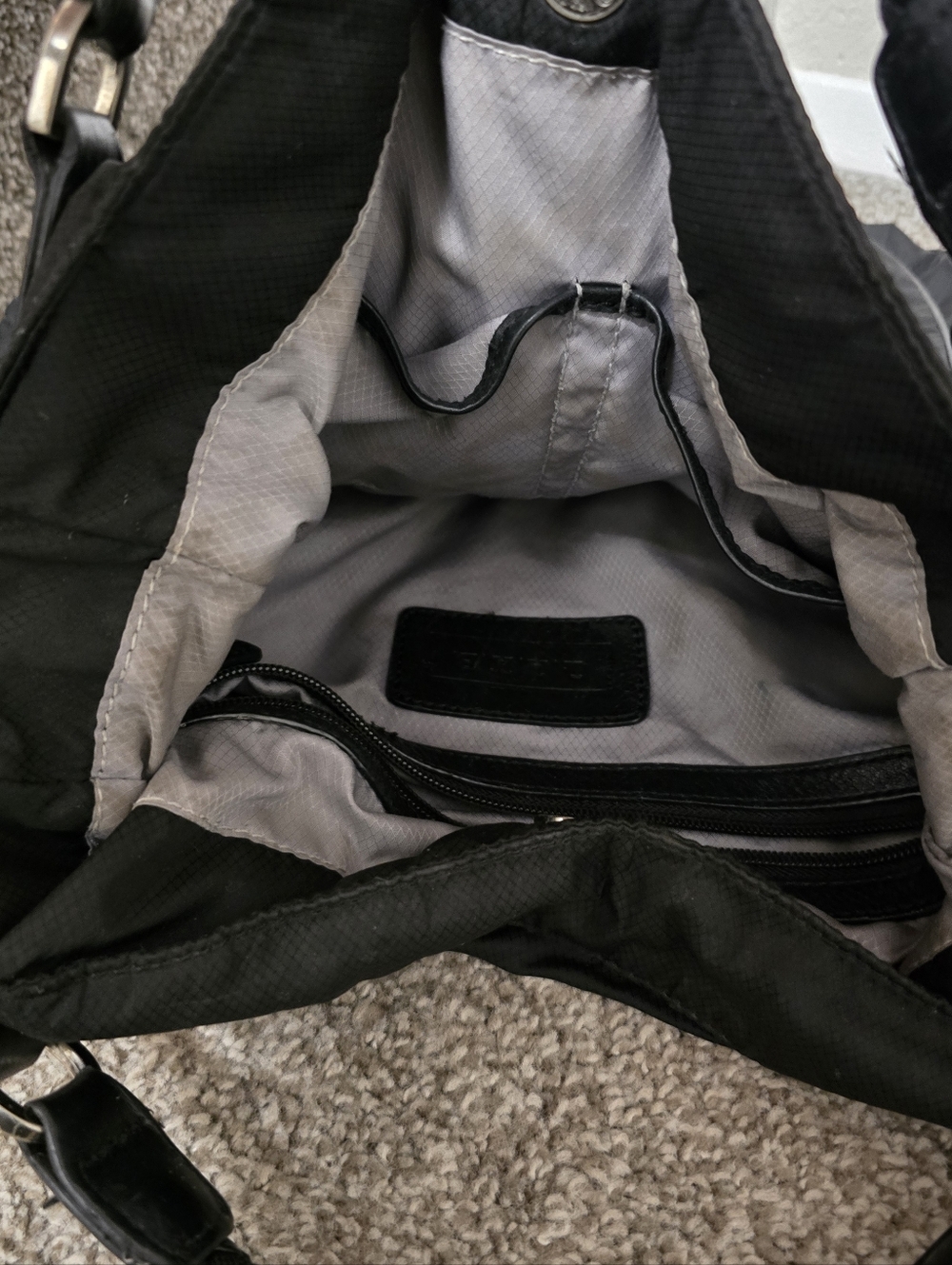 L.a.m.b. Black Nylon Tote Y2k - Picture 10 of 12